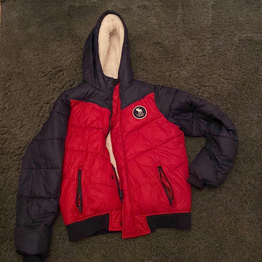 A&F hooded lined jacket